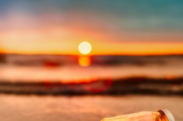 beach blur clouds dawn