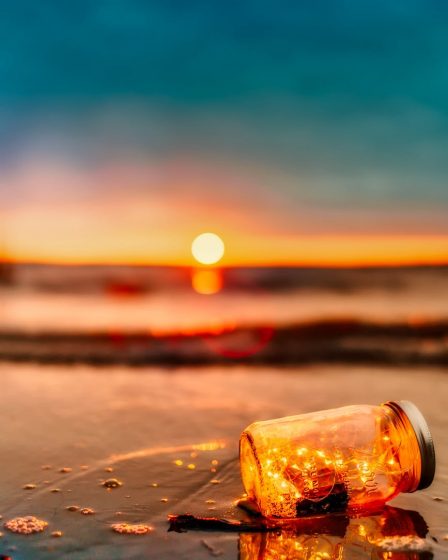 beach blur clouds dawn